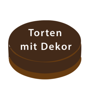 Torten mit Dekor