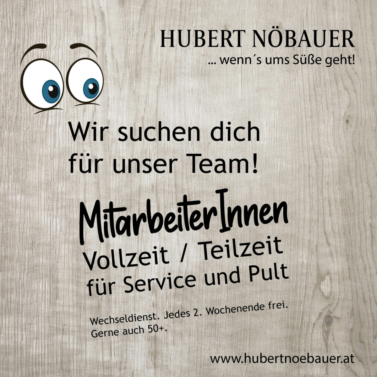Wir suchen Dich für unser Team - Hubert Nöbauer
