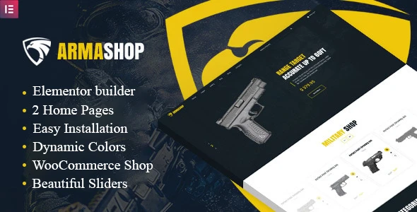 Armashop – Guns and Ammo WooCommerce theme